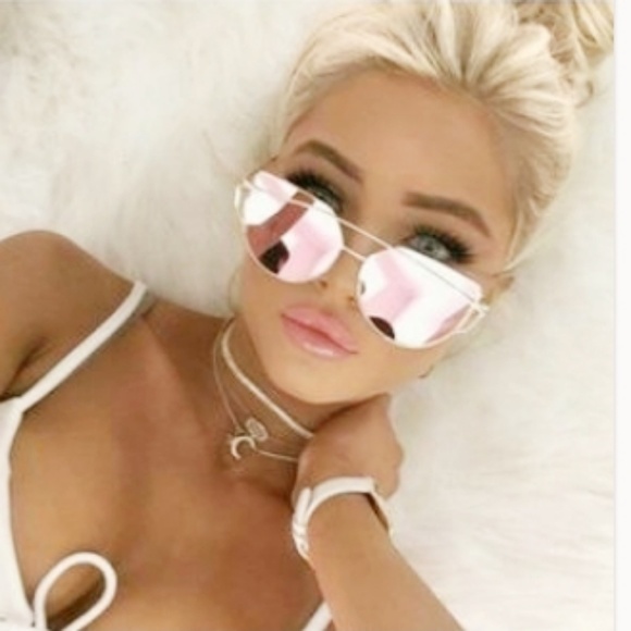 Mirror Cat Eye Sunglasses NWOT - Picture 3 of 12